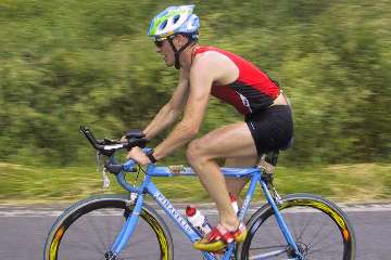 Mike Webb auf dem Rad
